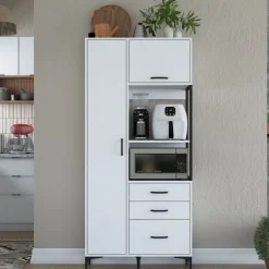 Aamiaiskaappi Linento Furniture JE112 - 2958 valkoinen