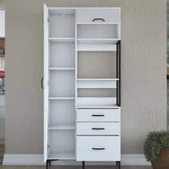 Aamiaiskaappi Linento Furniture JE112 - 2958 valkoinen