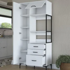 Aamiaiskaappi Linento Furniture JE112 - 2958 valkoinen