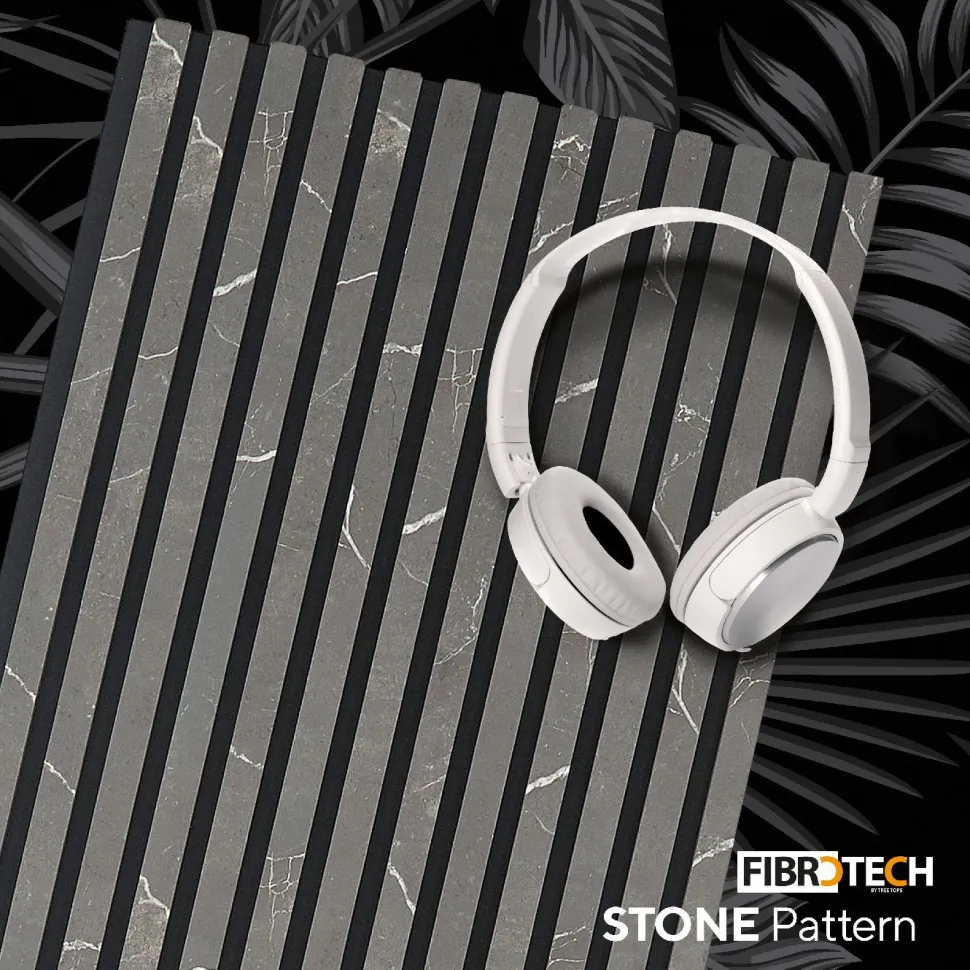 Akustiikkalevy Fibrotech Stone 244, 18x520x2440mm, pattern stone