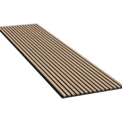 Akustiikkalevy Evella V27, 21x600x2400mm, valkotammi, puuviilupintainen