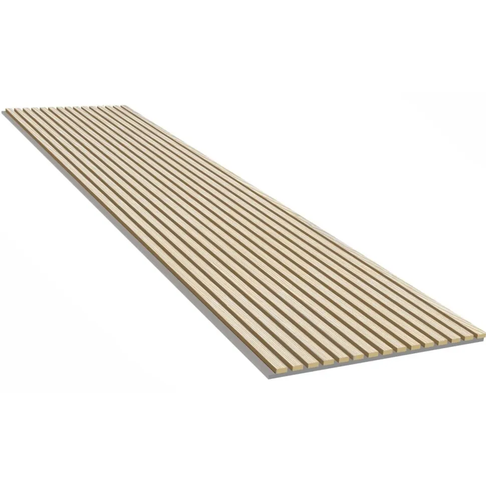 Akustiikkalevy Evella V27, 21x600x2400mm, valkotammi, puuviilupintainen