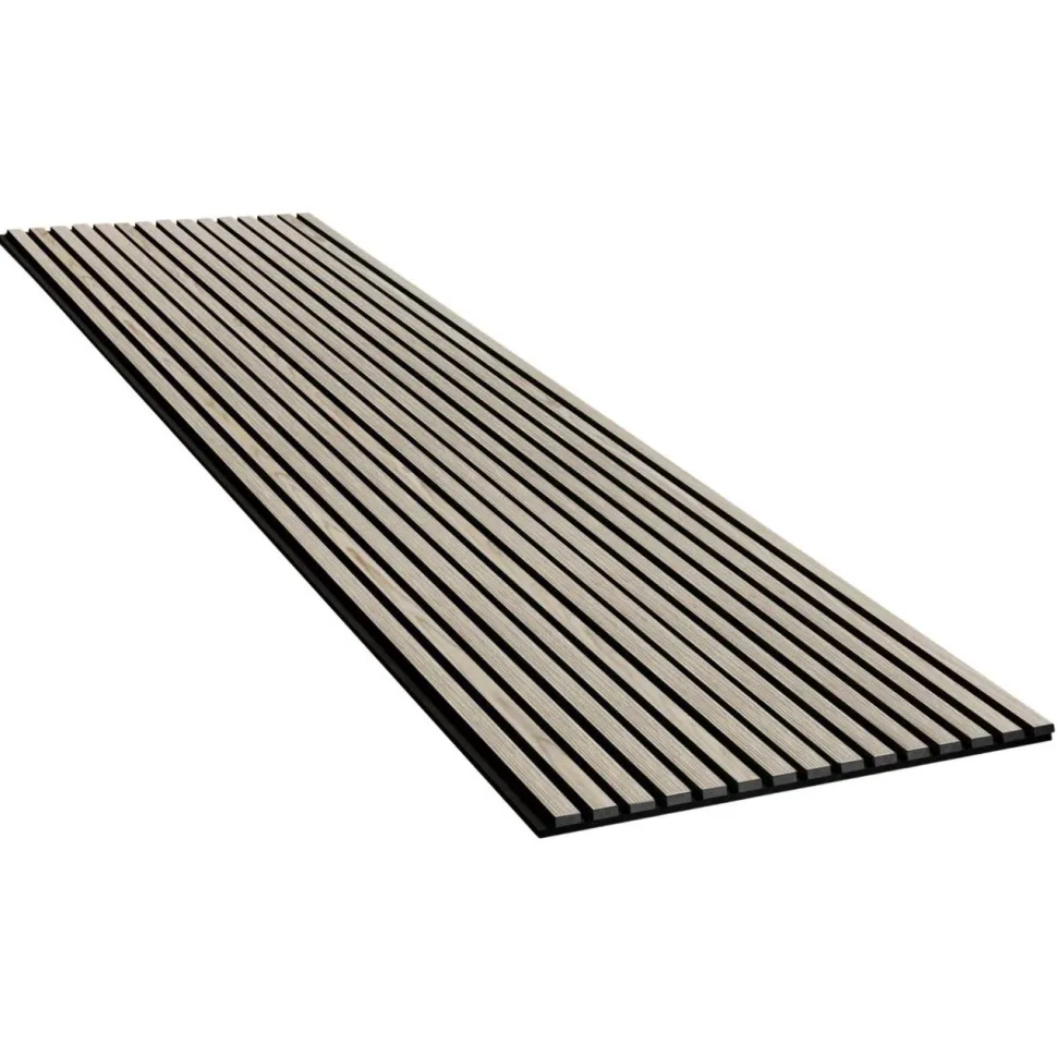 Akustiikkalevy Evella V27, 21x600x2400mm, valkotammi, puuviilupintainen