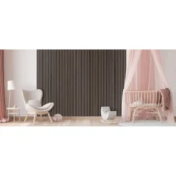 Akustiikkalevy Fibrotech Premium, 22x605x2440mm, pähkinä puuviilu