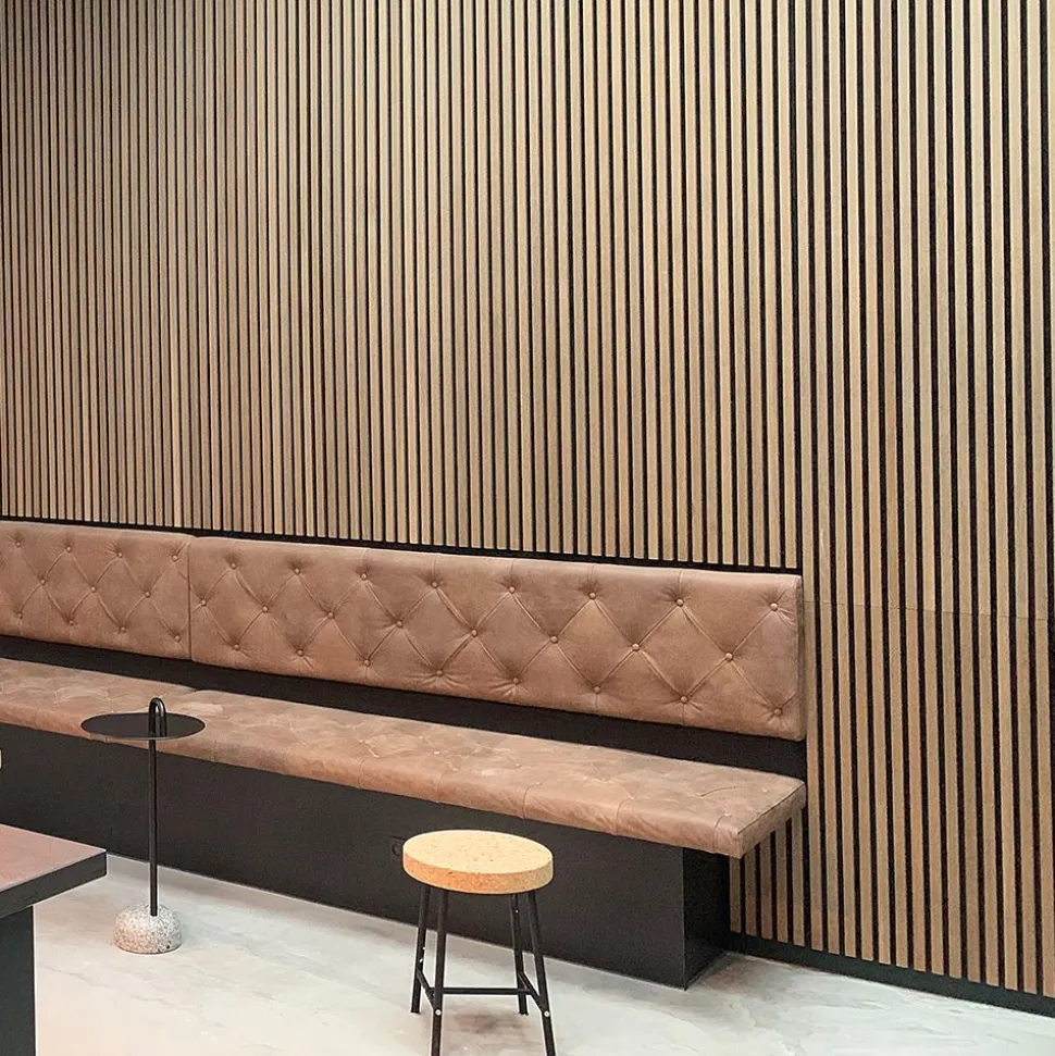Akustiikkalevy Fibrotech Premium, 22x605x2440mm, vaalea tammi puuviilu