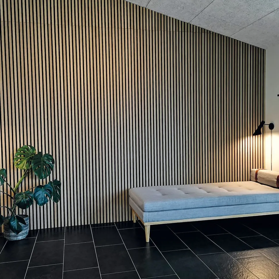 Akustiikkalevy Fibrotech Premium, 22x605x2440mm, vaalea tammi puuviilu