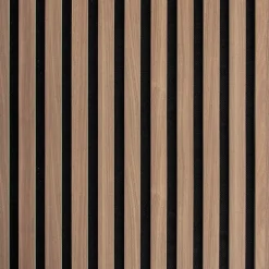 Akustiikkalevy/rimapaneeli Ewona RoughCut, 16x600x2700mm, vaalea pähkinä