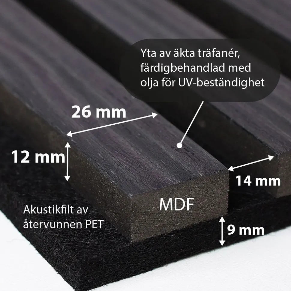 Akustiikkapaneeli Landskap Dekor, eri kokoja ja värejä