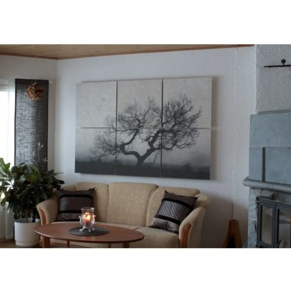 Akustiikkataulu Yeseco Quiet 240x160 cm kollaasi 6 kpl 80x80 cm eri kuvia (myös omalla kuvalla)