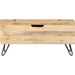 Arkkupöytä 90x40x45 cm täysi mangopuu