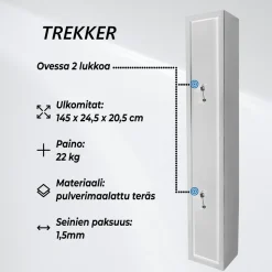 Asekaappi Trekker 3 asetta musta