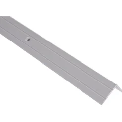 Askelkulmalista Maler uritettu 25x20x1000mm alumiini ruuvi valkoinen maalattu