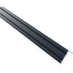 Askelkulmalista Maler uritettu 25x20x1000mm alumiini tarra musta anodisoitu