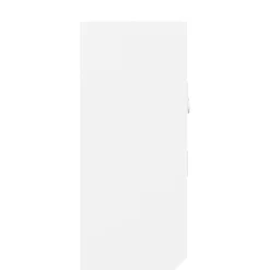 Avainkaappi valkoinen 40x8,5x20 cm tekninen puu ja teräs (50631)