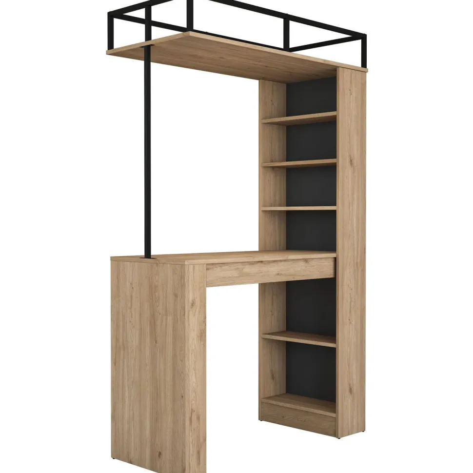 Baaripöytä Linento Furniture JA117 - 3173 saksanpähkinä/musta