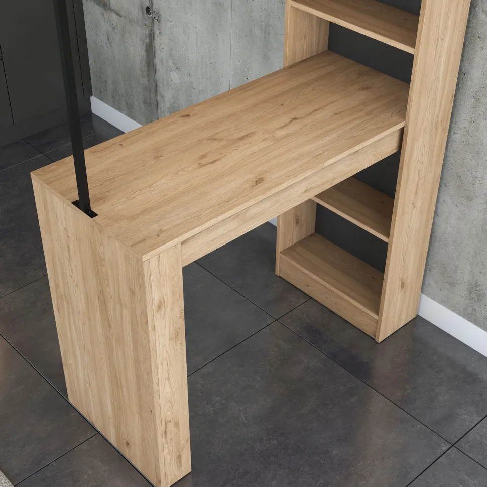 Baaripöytä Linento Furniture JA117 - 3173 saksanpähkinä/musta