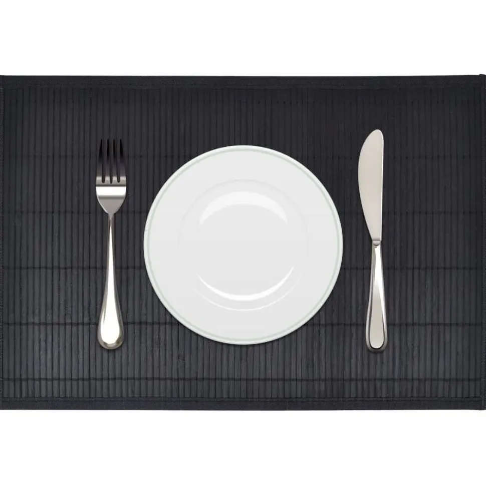 Bambu tabletti 6 kpl 30 x 45 cm musta