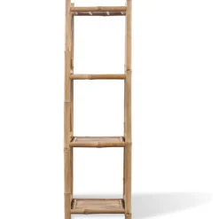 Bambuhylly 4 tasoa neliö