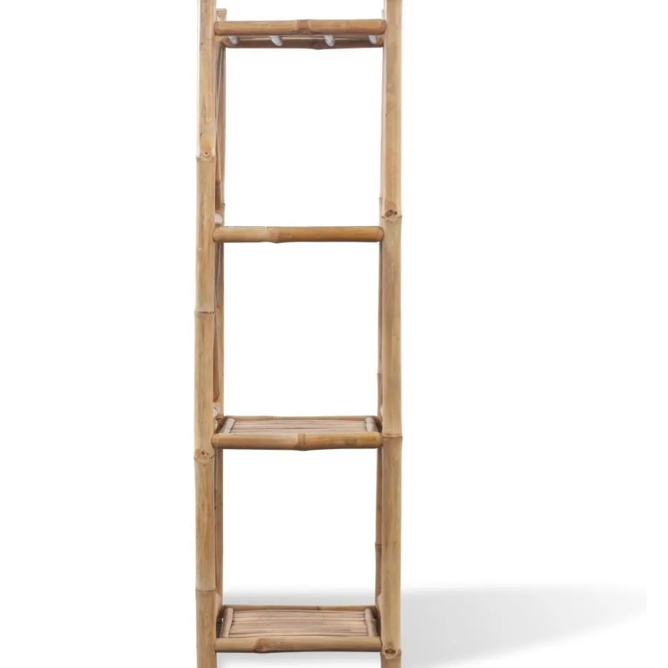 Bambuhylly 4 tasoa neliö