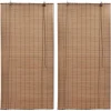 Bambu rullaverhot 2 kpl 80 x 160 cm ruskea