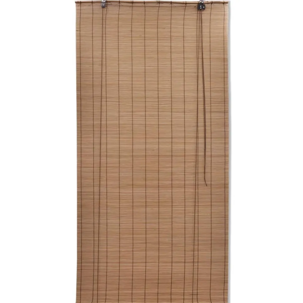Bambu rullaverhot 2 kpl 80 x 160 cm ruskea