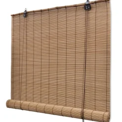 Bambu rullaverhot 2 kpl 80 x 160 cm ruskea