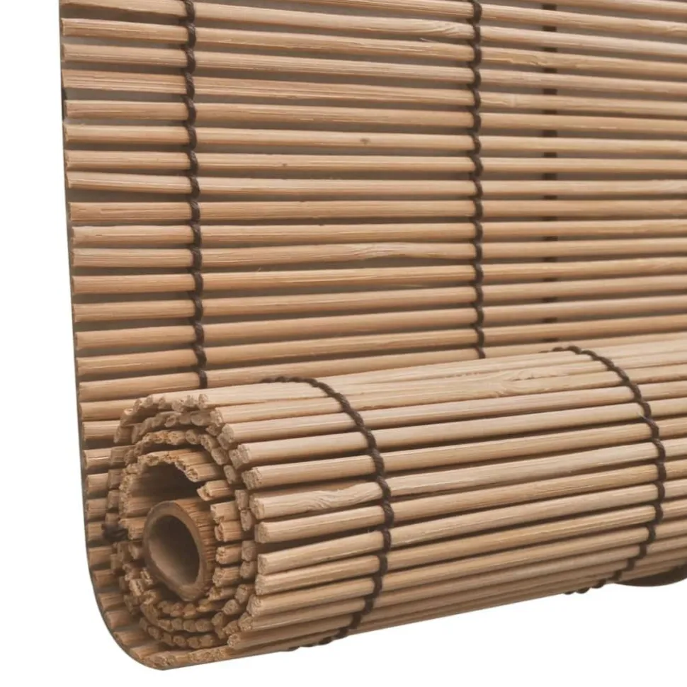 Bambu rullaverhot 2kpl 120 x 220 cm ruskea