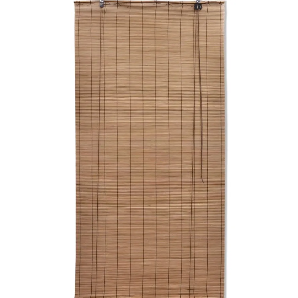 Bambu rullaverhot 2kpl 150 x 220 cm ruskea