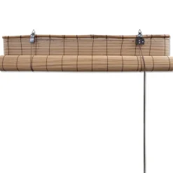 Bambu rullaverhot 2kpl 150 x 220 cm ruskea