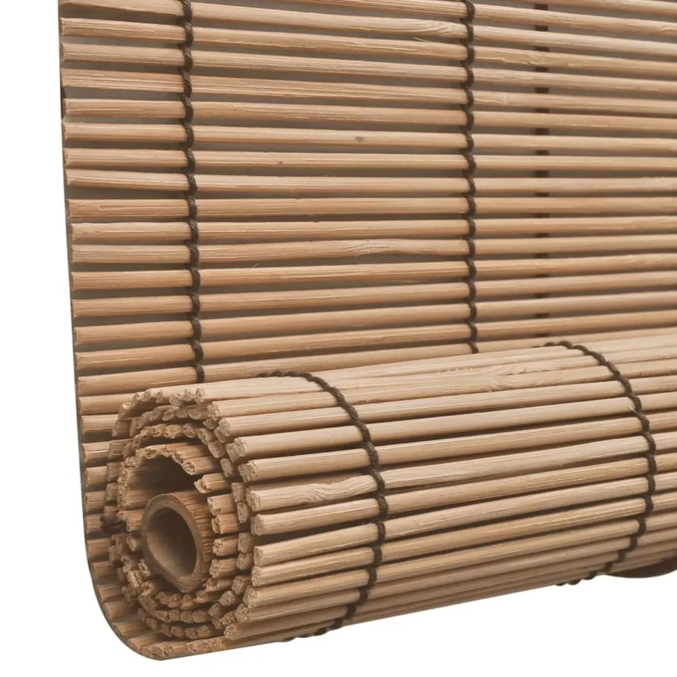 Bambu rullaverhot 2kpl 150 x 220 cm ruskea