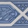 Boordi Paintpart Mormorstid 4839-4, graafinen/geometrinen, vanhan ajan, sininen