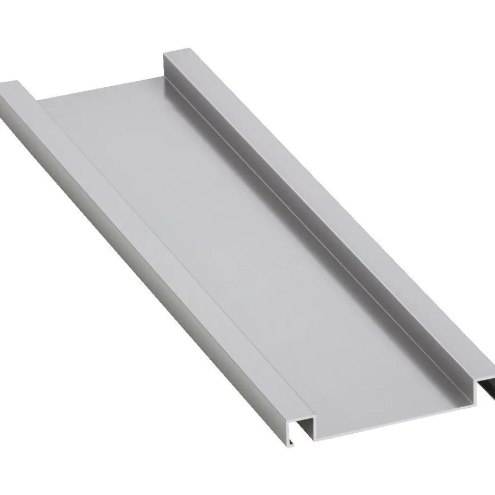 Boordilistan pohjaprofiili mosaiikille Euroshrink alumiini 272a, 72mm x 2.5m, kiiltävä hopea