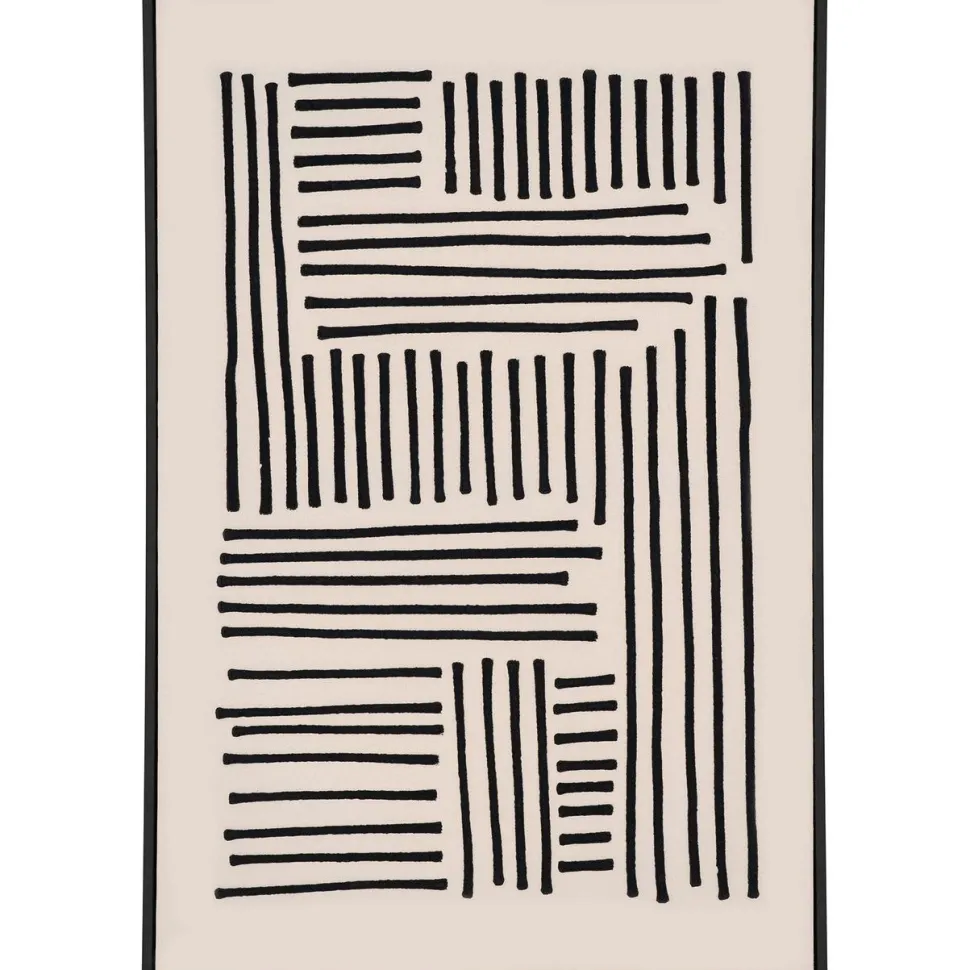 Canvastaulu House Nordic Lipari No.1, 100x140cm, musta/beige