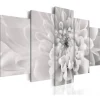 Canvas-taulu Artgeist Dahlia flower in grey shades, eri kokoja