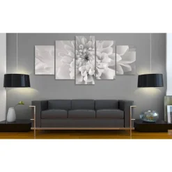 Canvas-taulu Artgeist Dahlia flower in grey shades, eri kokoja