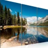 Canvas-taulu Artgeist Mountains, trees and pure lake, eri kokoja