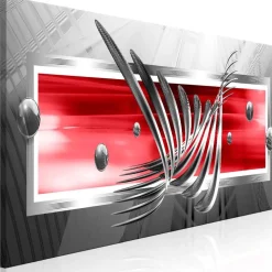 Canvas-taulu Artgeist Silver Wings, punainen, eri kokoja
