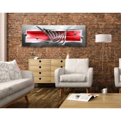 Canvas-taulu Artgeist Silver Wings, punainen, eri kokoja