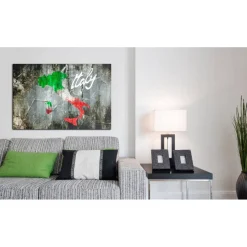 Canvas-taulu Artgeist Taiteellinen Italian kartta, eri kokoja