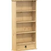 CD-kaappi Corona 52x17,5x103 cm täysi mänty (02781)