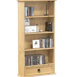 CD-kaappi Corona 52x17,5x103 cm täysi mänty (02781)