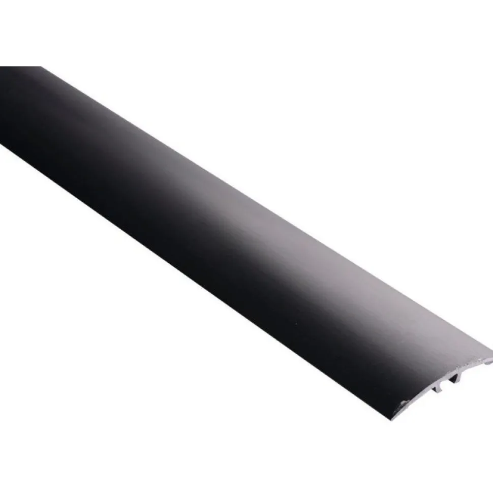 Eritasolista Maler sileä 0-10mm 5x40x2000mm alumiini tulppa musta anodisoitu