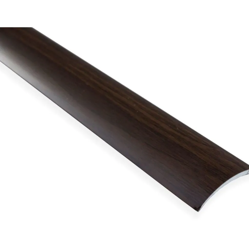Eritasolista Maler sileä 0-10mm 6,2x41x2000mm alumiini tarra tumma pähkinä