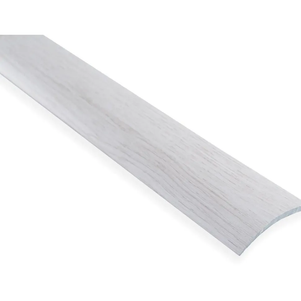 Eritasolista Maler sileä 0-10mm 6,2x41x1000mm alumiini tarra valkovaahtera