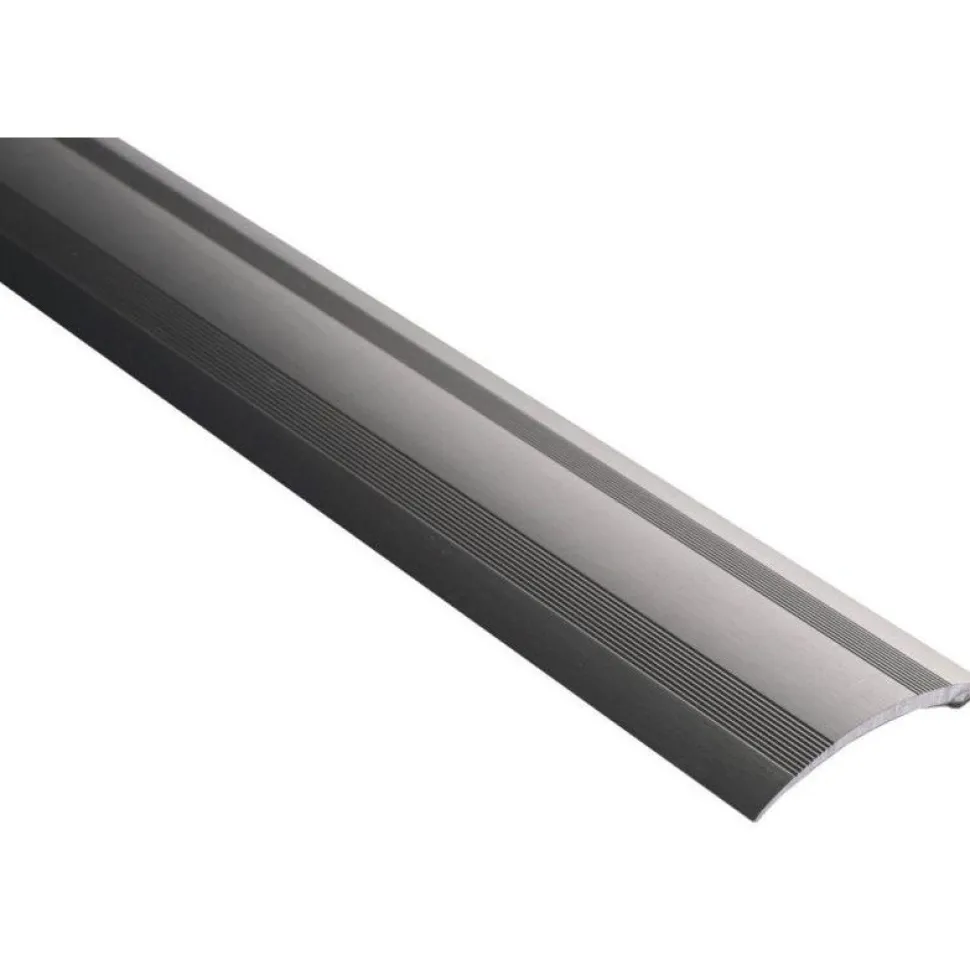 Eritasolista Maler uritettu 0-10mm 6,2x41x2000mm alumiini tarra harjattu grafiitti