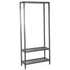 Eteisen hylly Home4You Straight  85x32x180cm, musta