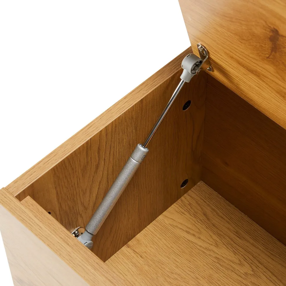 Eteisen penkki Home4You Aalborg 90x32x46cm, tammi