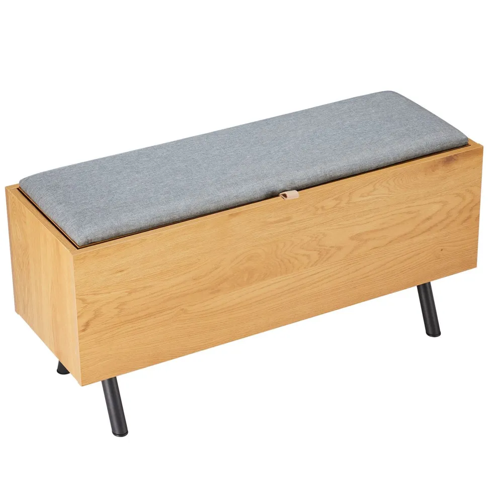 Eteisen penkki Home4You Aalborg 90x32x46cm, tammi