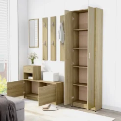 Eteisen vaatekaappi sonoma tammi 55cm lastulevy