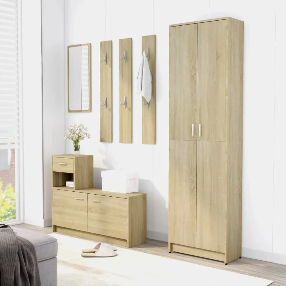 Eteisen vaatekaappi sonoma tammi 55cm lastulevy